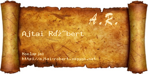 Ajtai Róbert névjegykártya